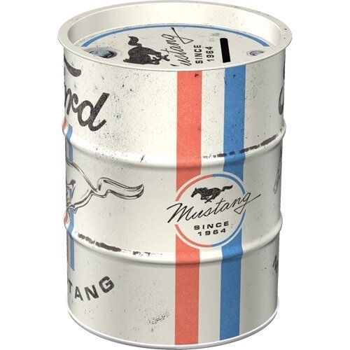 Ford Money Box Oil barrel Ford Mustang - Horse & Stripes Logo