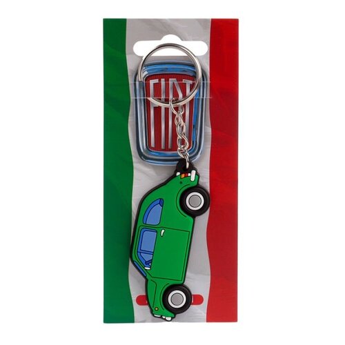 Fiat Fiat 500 PVC Schlüsselanhänger grün