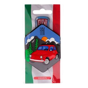 Fiat Fiat 500 Dolomiet Bergen PVC magneet