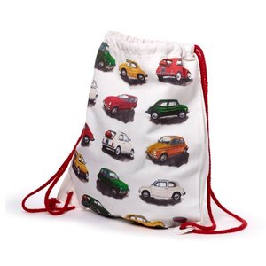 Fiat Fiat 500 Repeat Canvas Trekkoord Rugtas