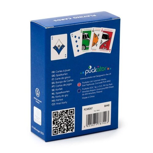 Volkswagen Volkswagen VW T1 Busje Speelkaarten Blauw/Rood/Groen/Oranje