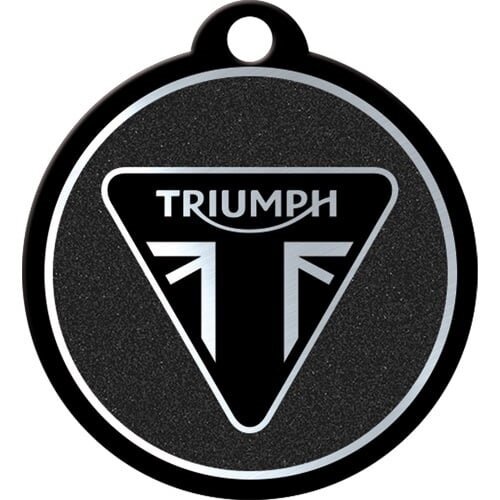 Triumph Triumph – Logo ronde metalen sleutelhanger Ø 4 cm