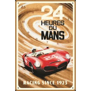 24H Le Mans 24H Le Mans Red Car Metallschild 20x30 cm