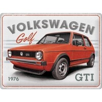 Volkswagen Golf GTI 1976 wandplaat 30x40 cm