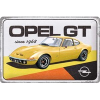 Opel - GT since 1968 metalen bord 20x30 cm