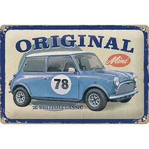 Mini Mini - The British Classic Metallschild 20x30 cm Mini Mini - The British Classic Metallschild 20x30 cm