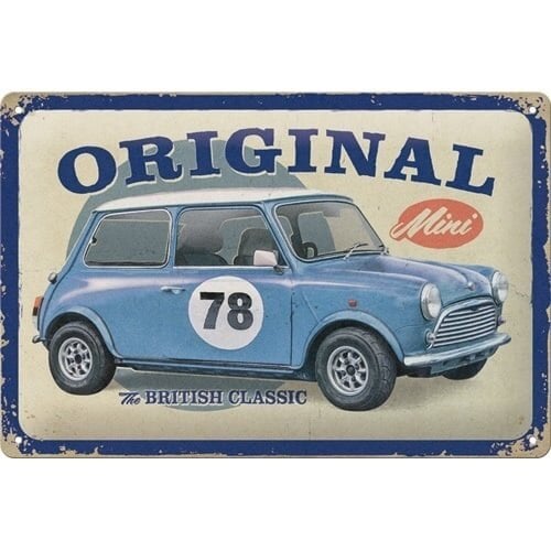 Mini Mini - The British Classic Metallschild 20x30 cm Mini Mini - The British Classic Metallschild 20x30 cm