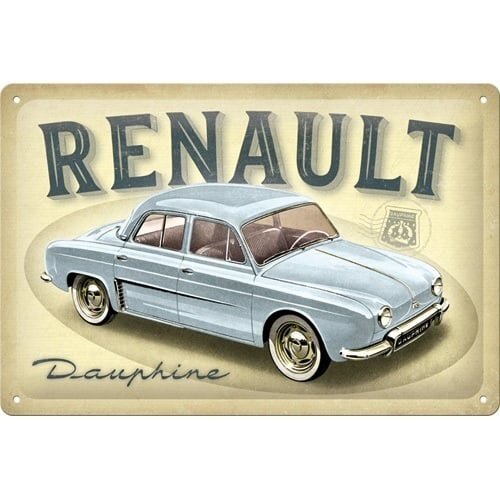 Renault Renault Dauphine Metallschild 20x30 cm