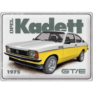 Opel Opel - Kadett GT/E Metallwandteller 30x40 cm