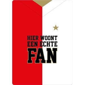 Metalen bord 010 Fan 14,8x21 cm