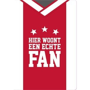 Metalen bord 020 Fan 14,8x21 cm