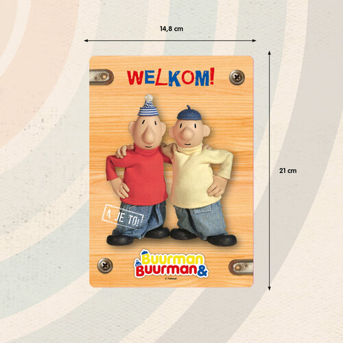 Metallschild Buurman Welkom 14,8x21 cm