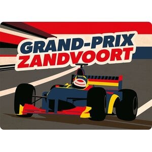 Metalen bord Grand Prix Zandvoort 21x14,8 cm