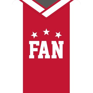 Metalen magneet 020 Fan 5,5x7,5 cm