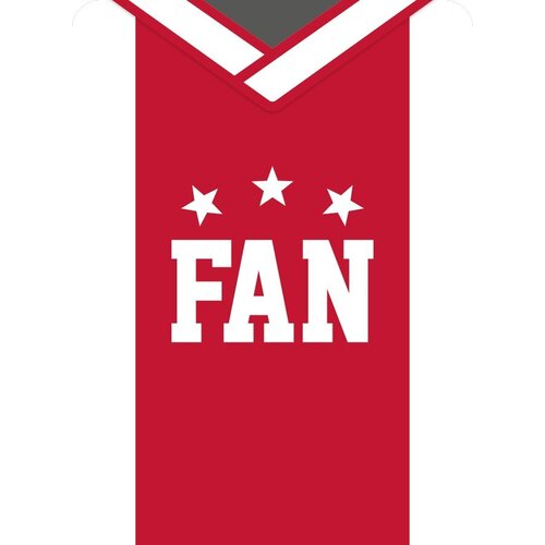 Metalen magneet 020 Fan 5,5x7,5 cm