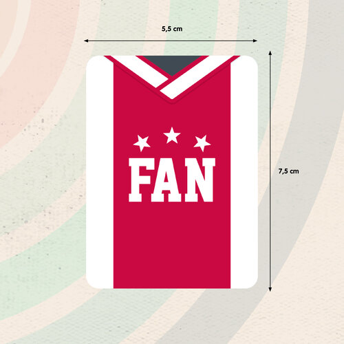 Metalen magneet 020 Fan 5,5x7,5 cm