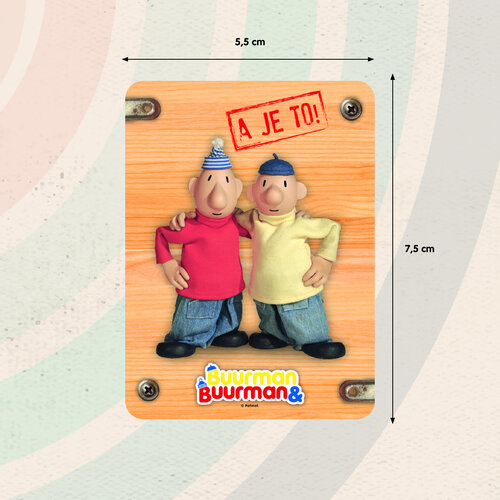 Metalen magneet Buurman & Buurman 5,5x7,5 cm