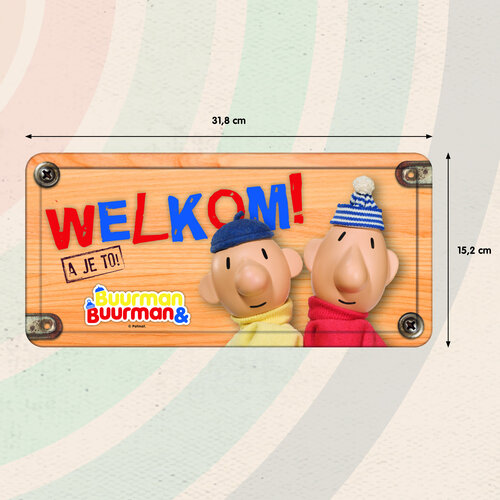 Metalen bord Buurman & Buurman 31,8x15,2 cm