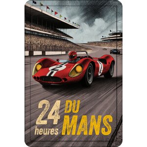 Metallschild 24 Heures Du Mans 20x30 cm