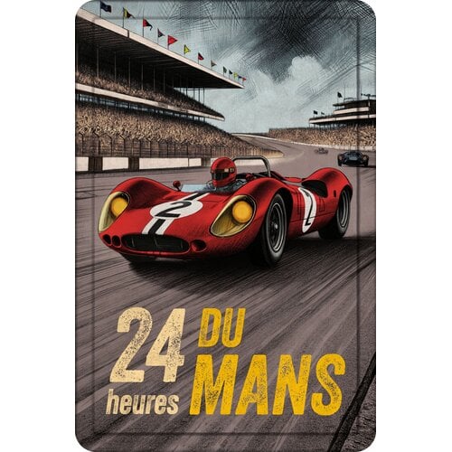 Metalen bord 24 Heures Du Mans 20x30 cm
