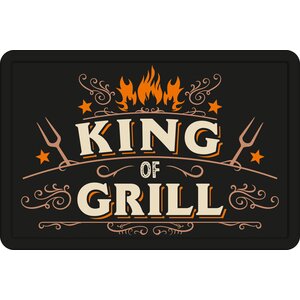Metallschild King Of Grill 30x20 cm