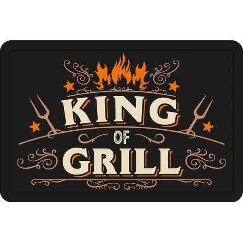 Metalen bord King Of Grill 30x20 cm