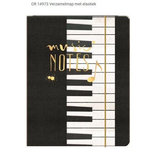 Muziek A4 verzamelmap met elastiek Muziek A4 verzamelmap met elastiek