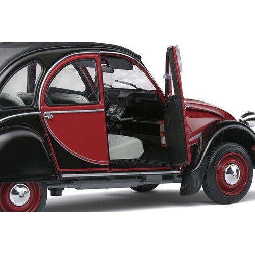 Citroën Citroën 2CV6 Charleston '82 rood/zwart 1:18 Solido Classic Citroën Citroën 2CV6 Charleston '82 rood/zwart 1:18 Solido Classic