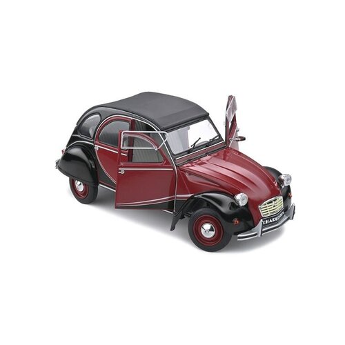 Citroën Citroën 2CV6 Charleston '82 rood/zwart 1:18 Solido Classic Citroën Citroën 2CV6 Charleston '82 rood/zwart 1:18 Solido Classic