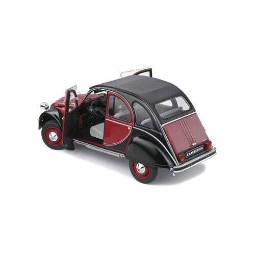 Citroën Citroën 2CV6 Charleston '82 rood/zwart 1:18 Solido Classic Citroën Citroën 2CV6 Charleston '82 rood/zwart 1:18 Solido Classic