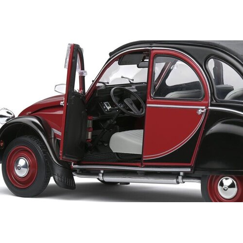 Citroën Citroën 2CV6 Charleston '82 rood/zwart 1:18 Solido Classic Citroën Citroën 2CV6 Charleston '82 rood/zwart 1:18 Solido Classic