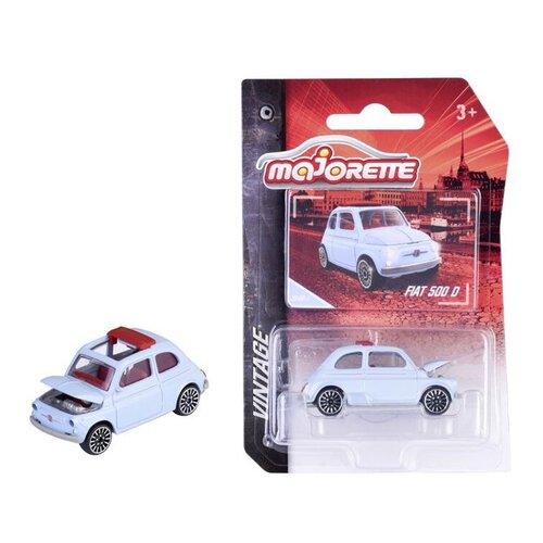 Fiat Fiat 500 D 1:64 baby-blauw Majorette miniatuur Fiat Fiat 500 D 1:64 baby-blauw Majorette miniatuur
