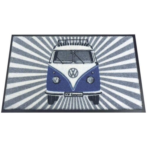 Volkswagen VW T1 deurmat samba stripes blauw