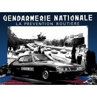 Citroën SM Gendarmerie Nationale metalen wandplaat 30x40 cm
