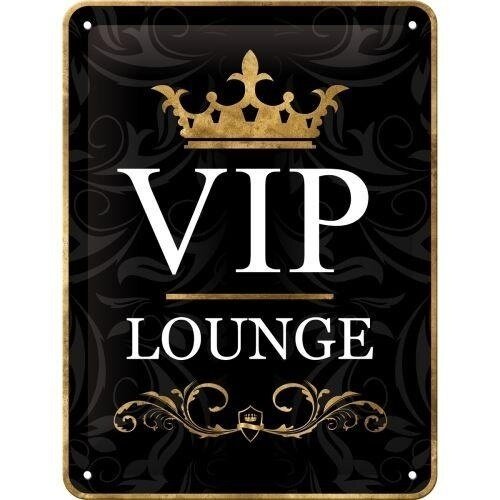 Vip Lounge metalen wandbord in reliëf Vip Lounge metalen wandbord in reliëf