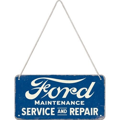 Ford Ford Service & Repair metalen hangbord 10x20 cm Ford Ford Service & Repair metalen hangbord 10x20 cm