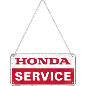 Honda Honda-Hängeschild aus Metall, 10 x 20 cm Honda Honda-Hängeschild aus Metall, 10 x 20 cm