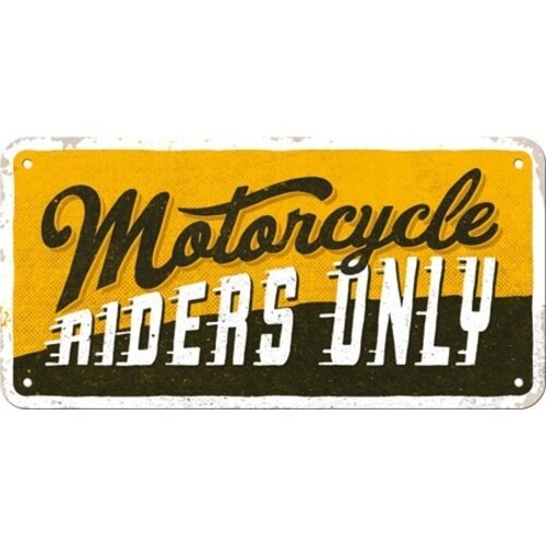 Motorcycle Riders Only – Hängeschild aus Metall, 10 x 20 cm Motorcycle Riders Only – Hängeschild aus Metall, 10 x 20 cm