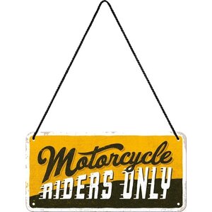 Motorcycle-Hängeschild aus Metall, 10 x 20 cm Motorcycle-Hängeschild aus Metall, 10 x 20 cm