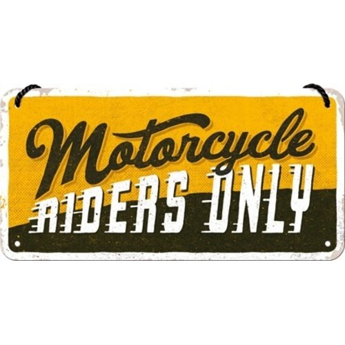 Motorcycle Riders Only – Hängeschild aus Metall, 10 x 20 cm Motorcycle Riders Only – Hängeschild aus Metall, 10 x 20 cm
