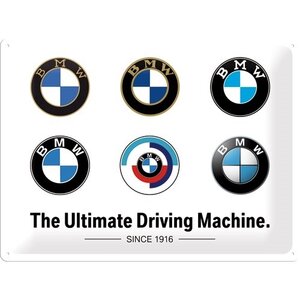 BMW BMW - Logo Evolution metalen wandplaat 30x40 cm BMW BMW - Logo Evolution metalen wandplaat 30x40 cm