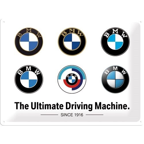 BMW BMW - Logo Evolution metalen wandplaat 30x40 cm BMW BMW - Logo Evolution metalen wandplaat 30x40 cm