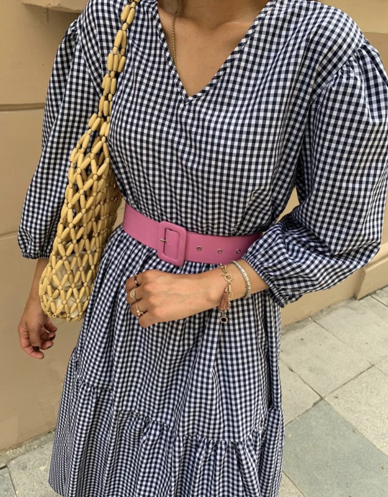 plaid maxi dress