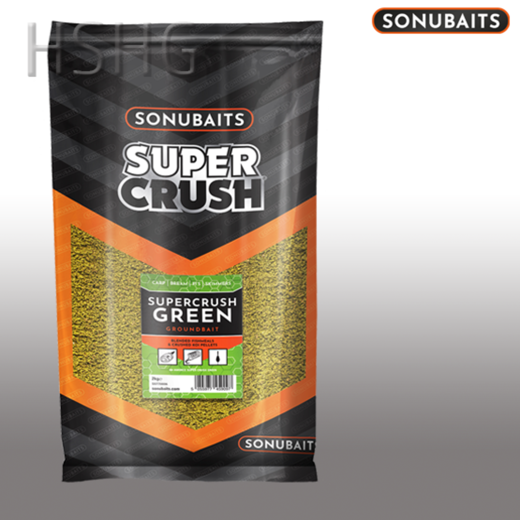Sonubaits Sonubaits Super Crush Green 2kg voor Karper, Zeelt en Brasem