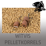 Witvis pelletkorrels