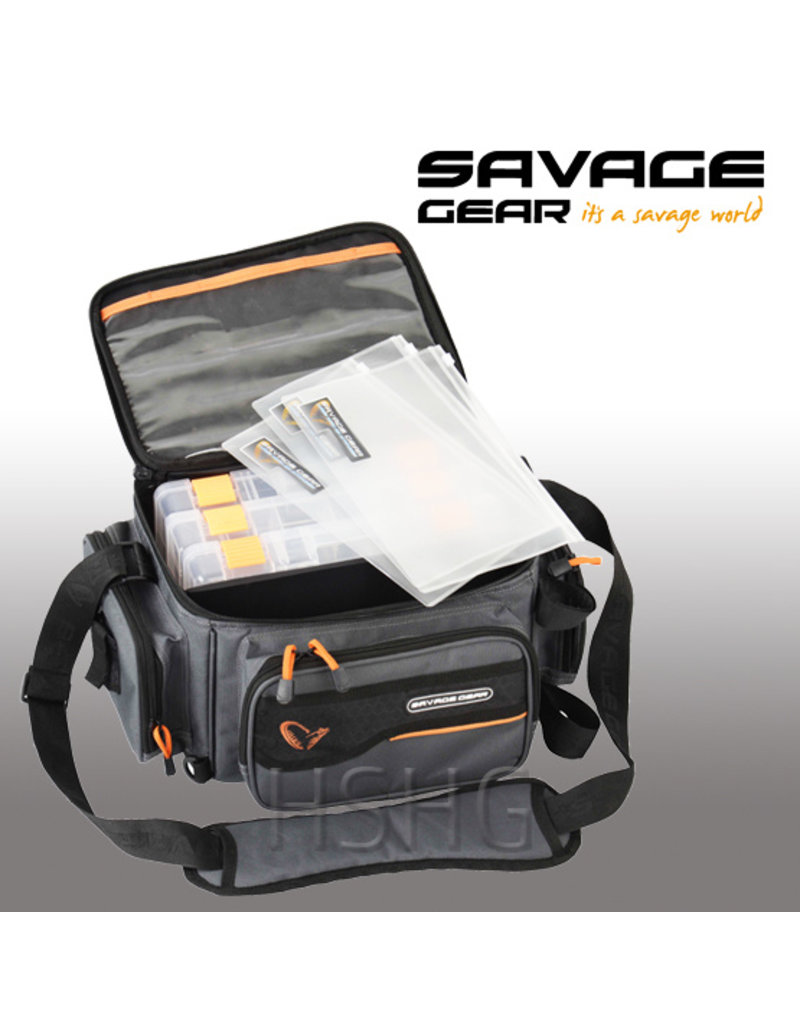Savage Gear Savage Gear System Box  Bag M 3Boxen & PP Bags