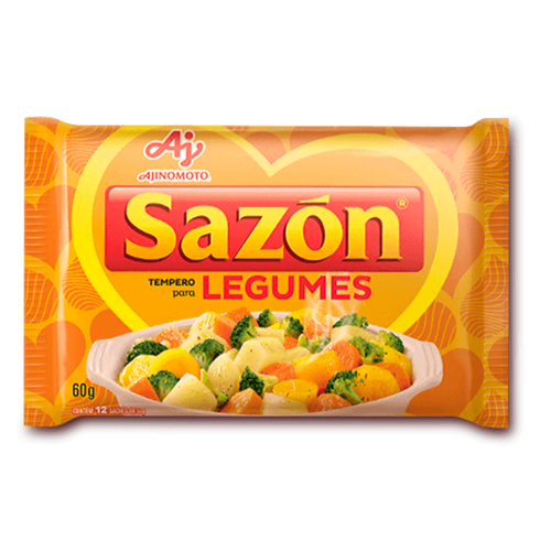 Ajinomoto Tempero Sazon Amarelo para Legumes 60g Ajinomoto Tempero Sazon Amarelo para Legumes 60g