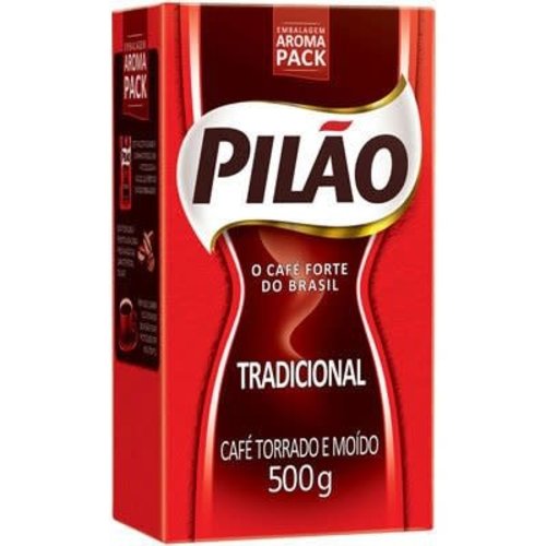 Pilao Cafe Torrado Moido a vacou Tradicional Pilao 500g Pilao Cafe Torrado Moido a vacou Tradicional Pilao 500g