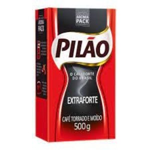 Pilao Cafe Torrado Moido a vacou Extra Forte Pilao 500g