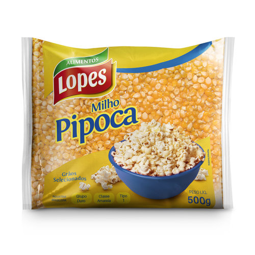 Lopes Milho para Pipoca Lopes 500g